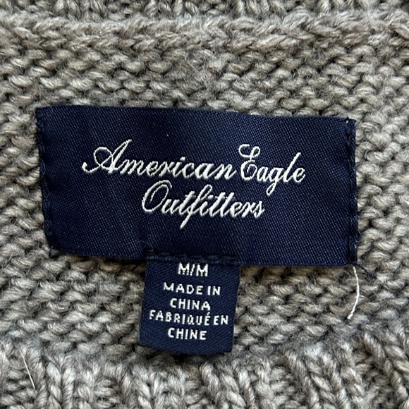 American Eagle Outfitters Retro Boho Tribal Fair Isle Knit Sweater Medium - Picture 6 of 9